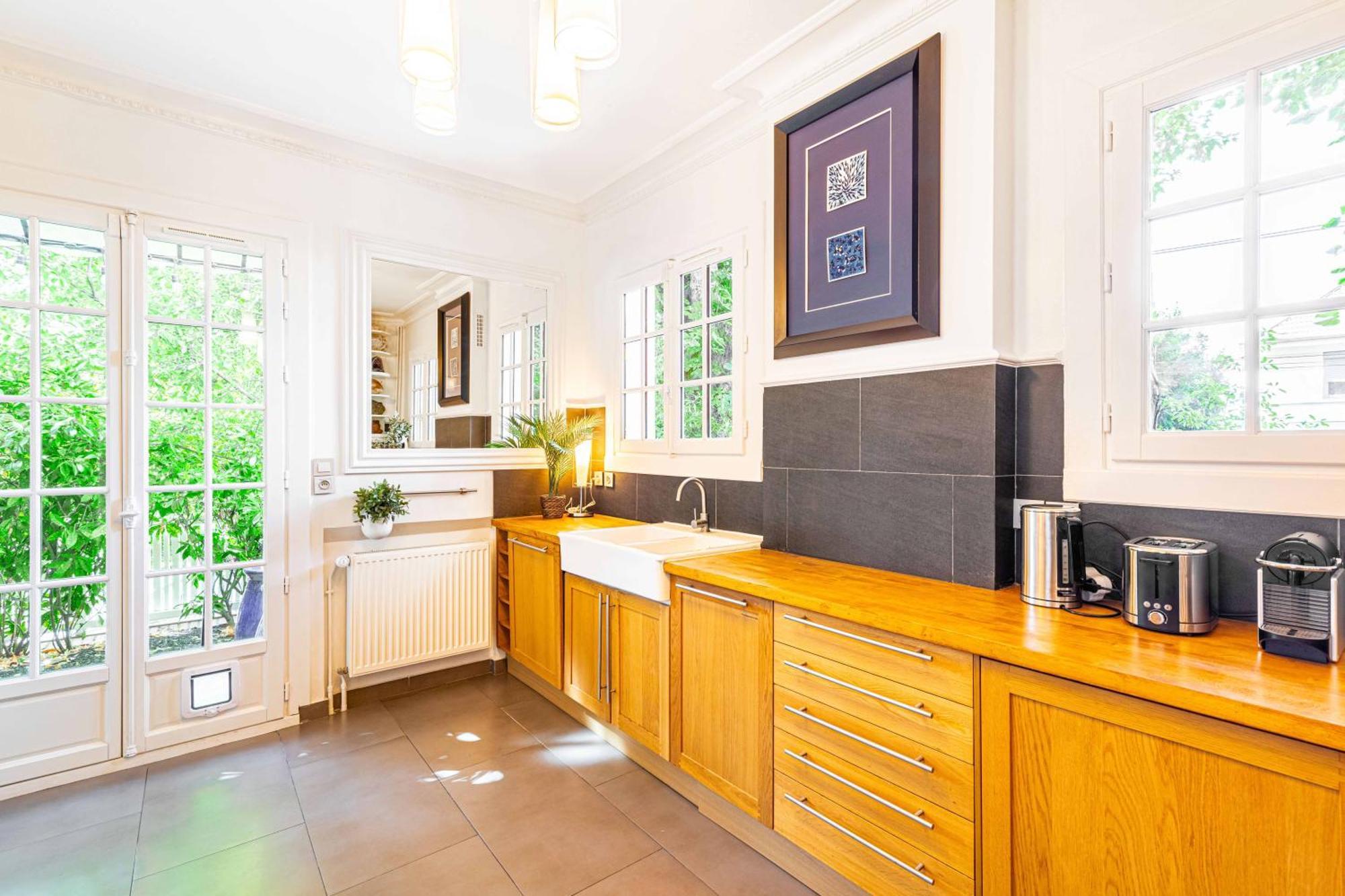 Grand & Classy Apartment With Private Garden, Villa Des Ammonites Meudon Exterior foto
